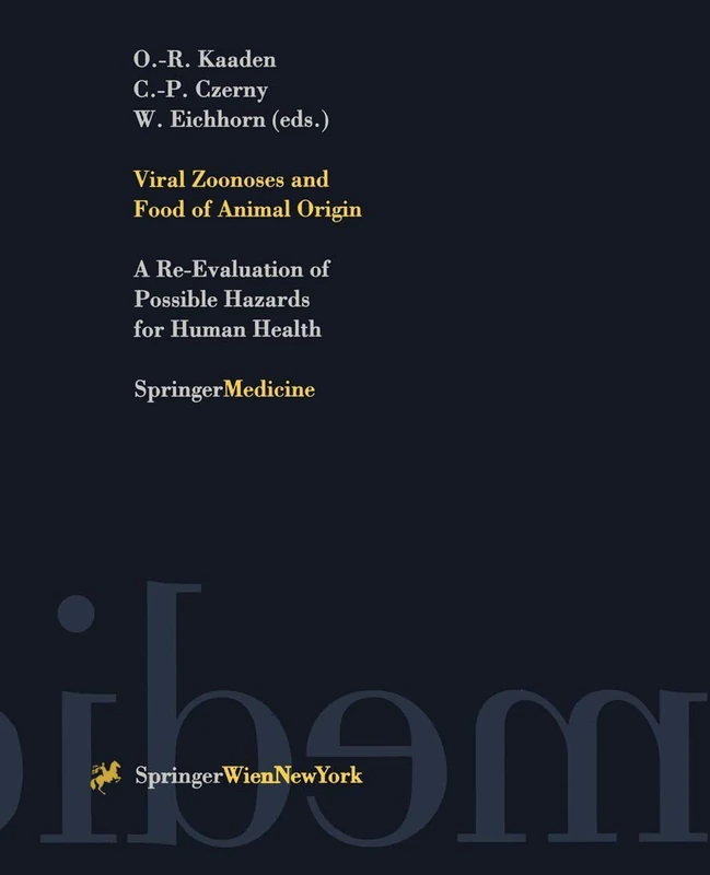Springer - Viral Zoonoses and Food of Animal Origin Book