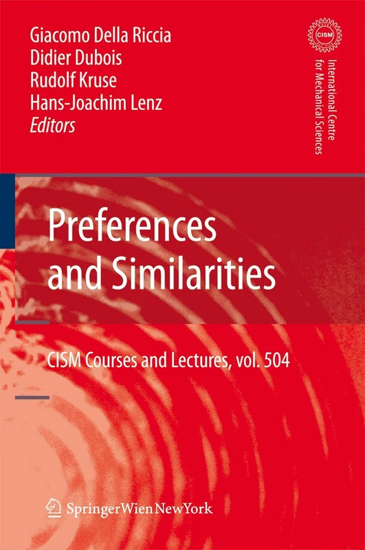 Springer Preferences and Similarities: 504 (CISM 504) Book - Image 1