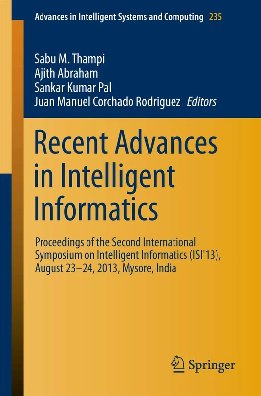 Springer Recent Advances in Intelligent Informatics ISI'13