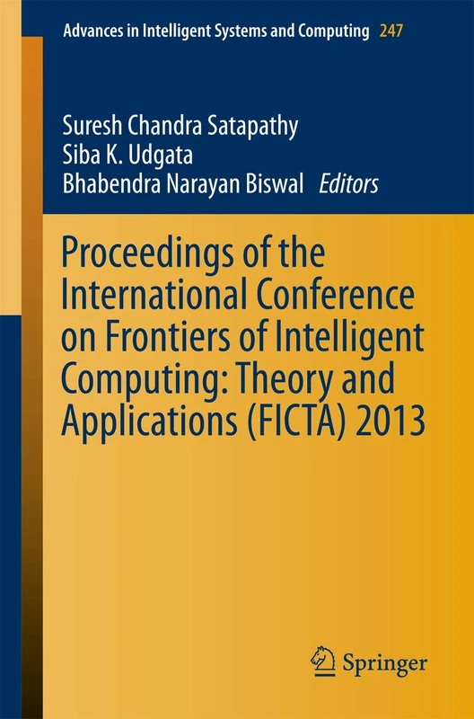 Springer FICTA 2013 - Intelligent Computing Proceedings