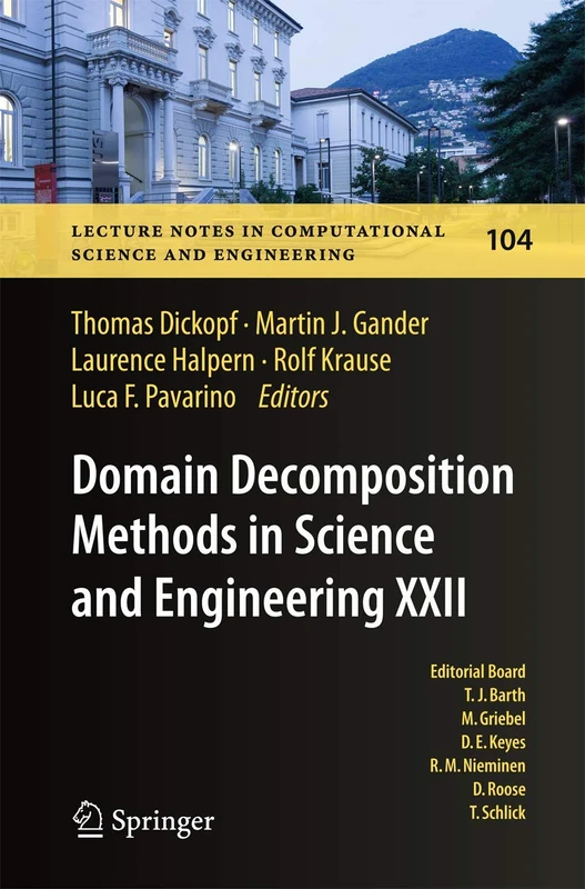 Springer Domain Decomposition Methods in Science and Engineering XXII