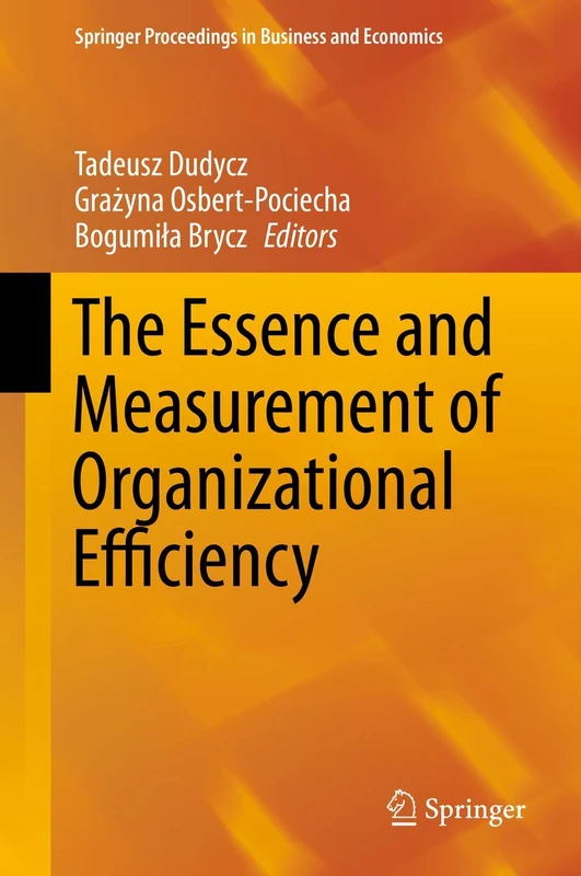 The Essence and Measurement of Organizational Efficiency (Springer Proceedings in Business and Economics)