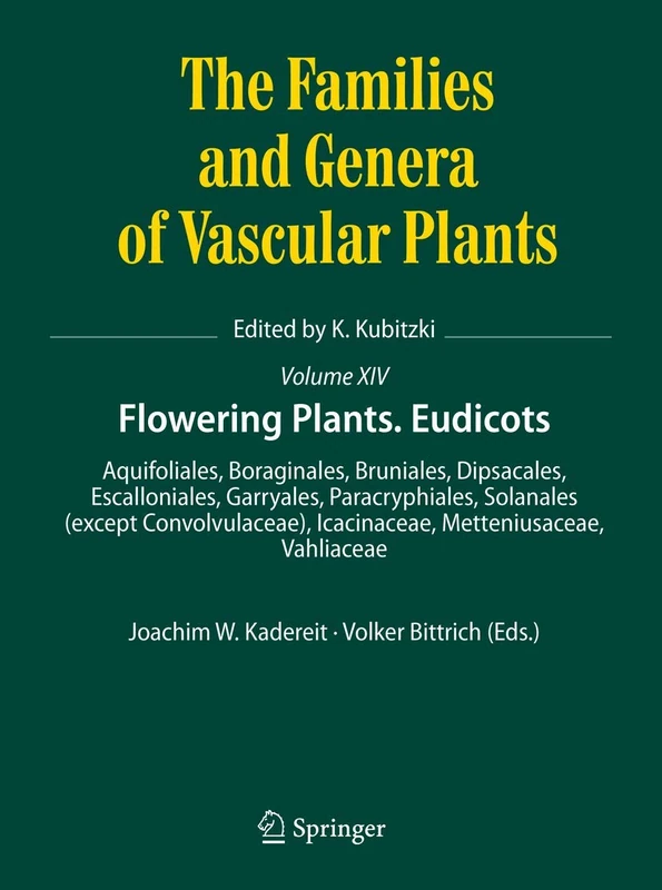 Springer Flowering Plants Eudicots - Families and Genera