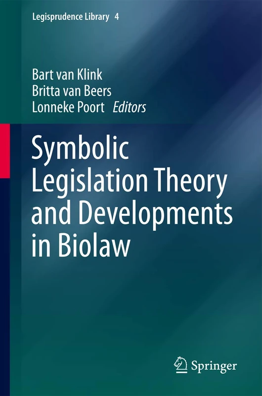 Springer Symbolic Legislation Theory and Developments in Biolaw 4