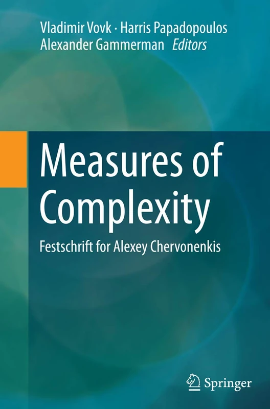 Measures of Complexity: Festschrift for Alexey Chervonenkis