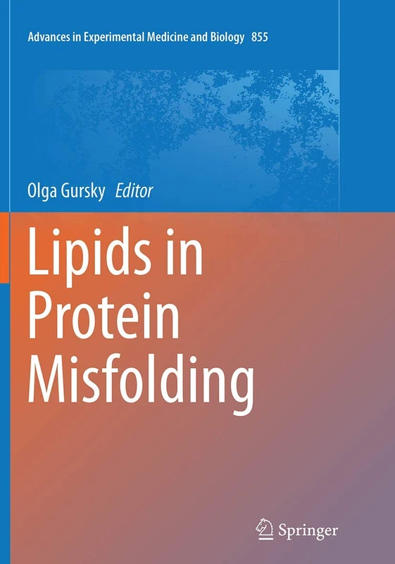 Springer Lipids in Protein Misfolding: 855 - Science Book