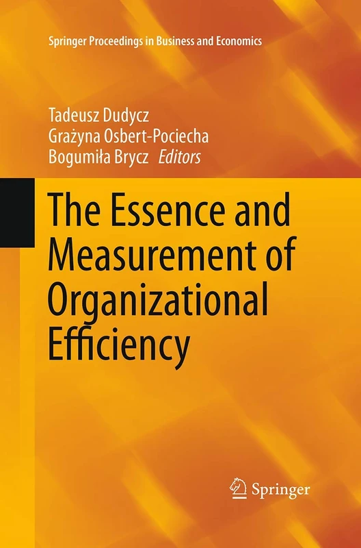 The Essence and Measurement of Organizational Efficiency (Springer Proceedings in Business and Economics)