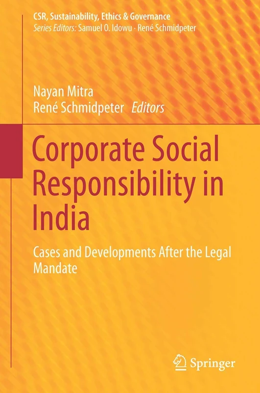 Springer - Corporate Social Responsibility in India Book