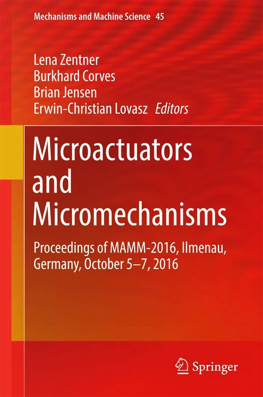 Springer Microactuators and Micromechanisms MAMM-2016 Book - Image 1