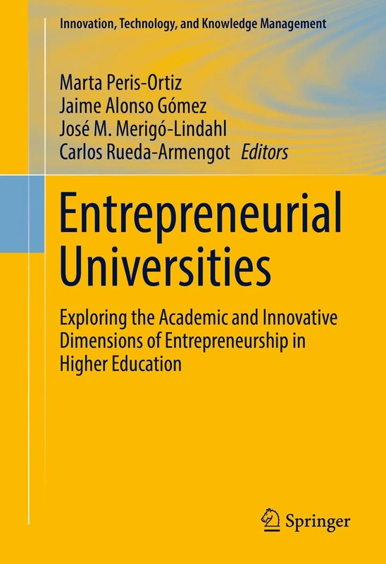 Springer Entrepreneurial Universities Academic Innovation Book