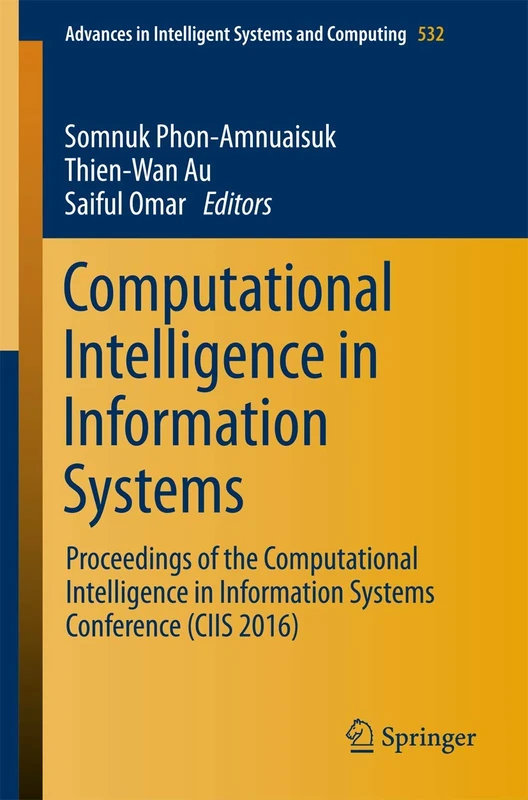 Springer CIIS 2016 - Computational Intelligence Proceedings