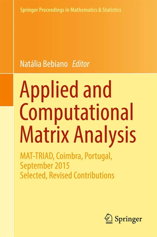 Springer Applied and Computational Matrix Analysis - MAT-TRIAD