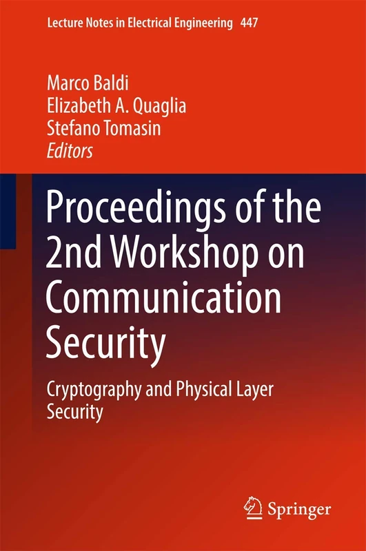 Springer Communication Security: Cryptography & Physical Layer