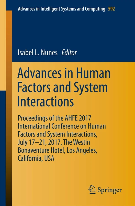Springer Advances in Human Factors and Systems Interaction