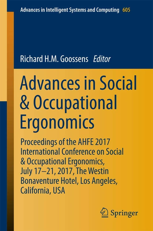 Springer Advances in Social and Occupational Ergonomics Book