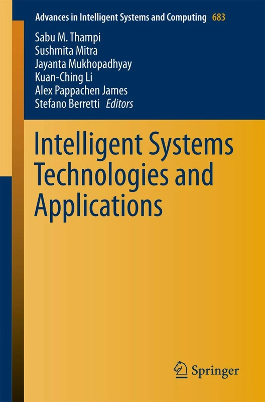 Intelligent Systems Technologies and Applications: 683 (Advances in Intelligent Systems and Computing, 683)