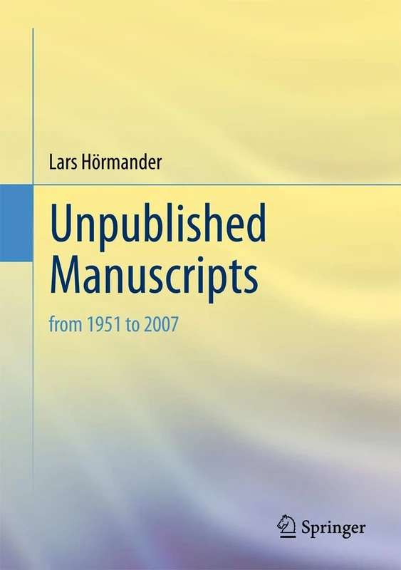 Unpublished Manuscripts: from 1951 to 2007 - Image 1