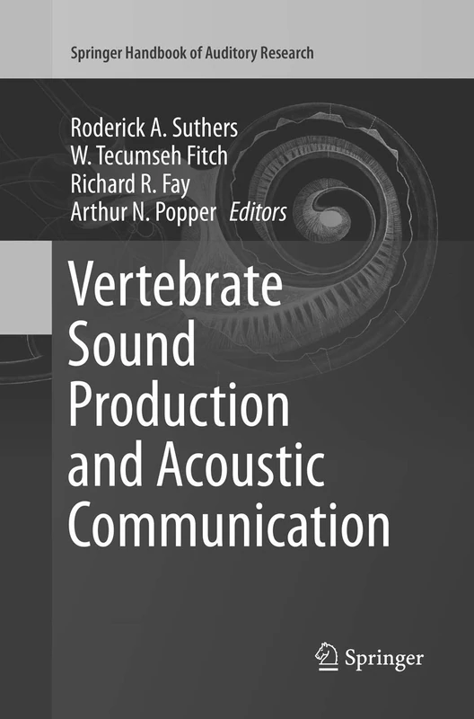 Springer Vertebrate Sound Production and Acoustic Communication