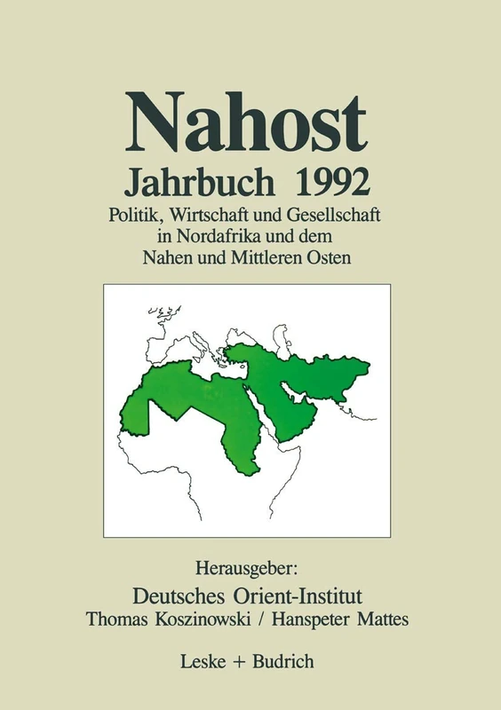 Nahost Jahrbuch 1992: Politik, Wirtschaft und Gesellschaft in Nordafrika und dem Nahen und Mittleren Osten - Image 1