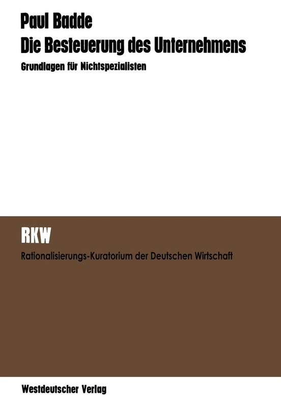 Die Besteuerung des Unternehmens: Grundlagen für Nichtspezialisten - Image 1