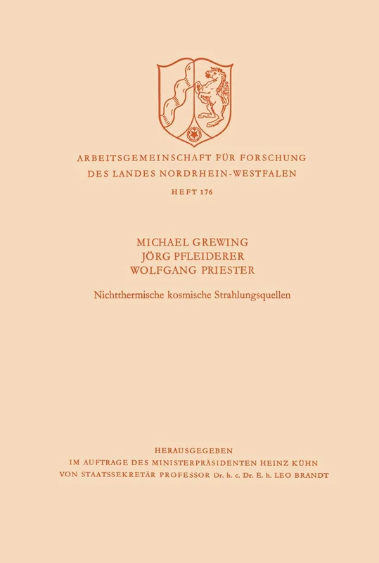Nichtthermische kosmische Strahlungsquellen (Arbeitsgemeinschaft für Forschung des Landes Nordrhein-Westfalen)