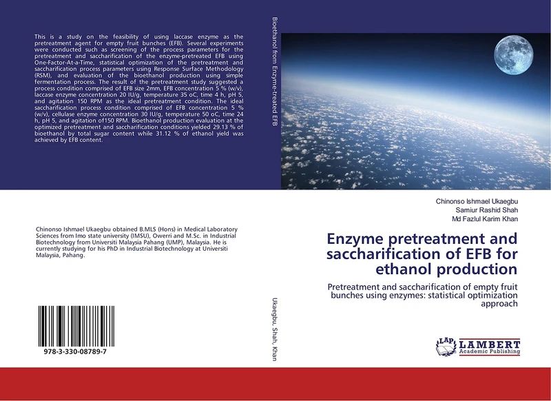 Enzyme pretreatment and saccharification of EFB for ethanol production: Pretreatment and saccharification of empty fruit bunches using enzymes: statistical optimization approach
