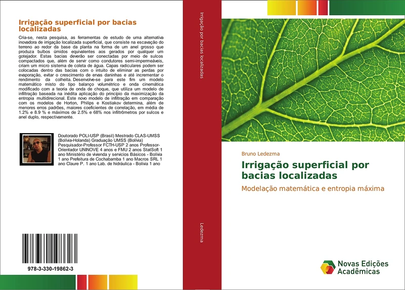 Irrigação superficial por bacias localizadas: Modelação matemática e entropia máxima