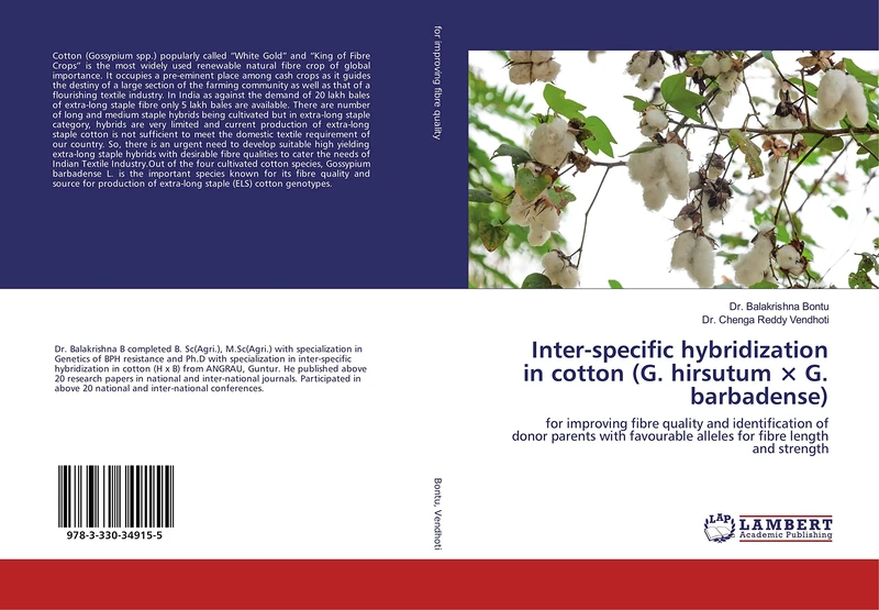 Inter-specific hybridization in cotton (G. hirsutum × G. barbadense): for improving fibre quality and identification of donor parents with favourable alleles for fibre length and strength