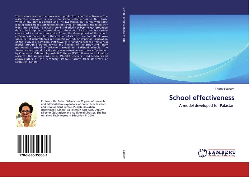 School effectiveness: A model developed for Pakistan