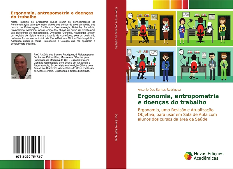 Ergonomia, antropometria e doenças do trabalho: Ergonomia, uma Revisão e Atualização Objetiva, para usar em Sala de Aula com alunos dos cursos da área da Saúde - Image 1