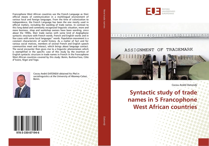 Syntactic study of trade names in 5 Francophone West African countries