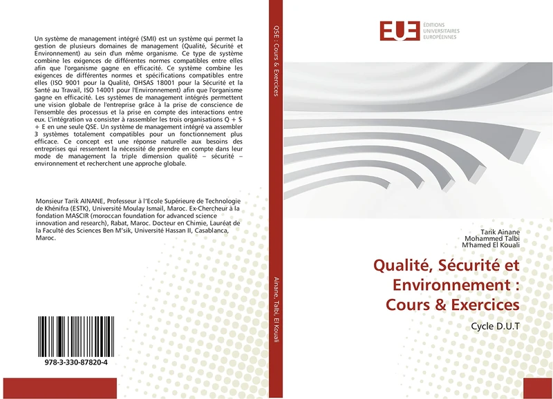 Qualité, Sécurité et Environnement : Cours & Exercices: Cycle D.U.T - Image 1