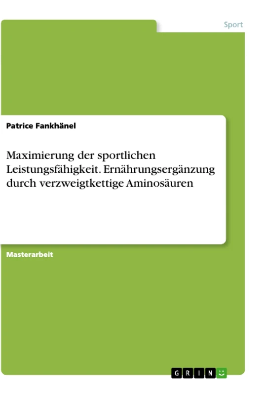 Maximierung der sportlichen Leistungsfähigkeit. Ernährungsergänzung durch verzweigtkettige Aminosäuren - Image 1