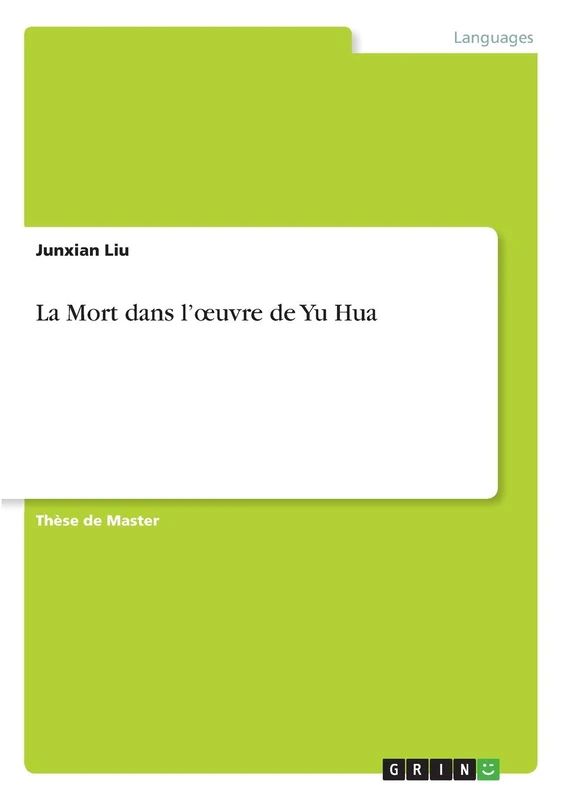 La Mort dans l'oeuvre de Yu Hua