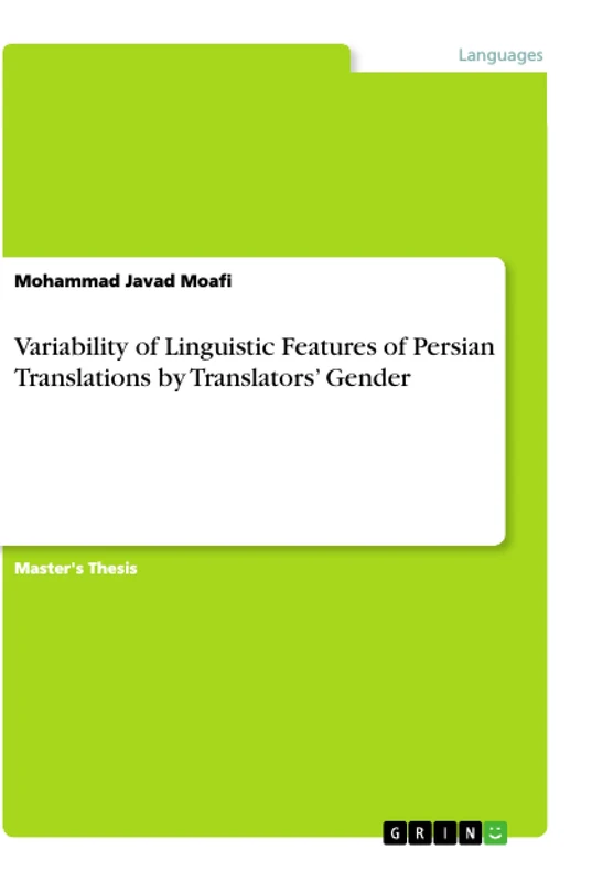 Variability of Linguistic Features of Persian Translations by Translators' Gender