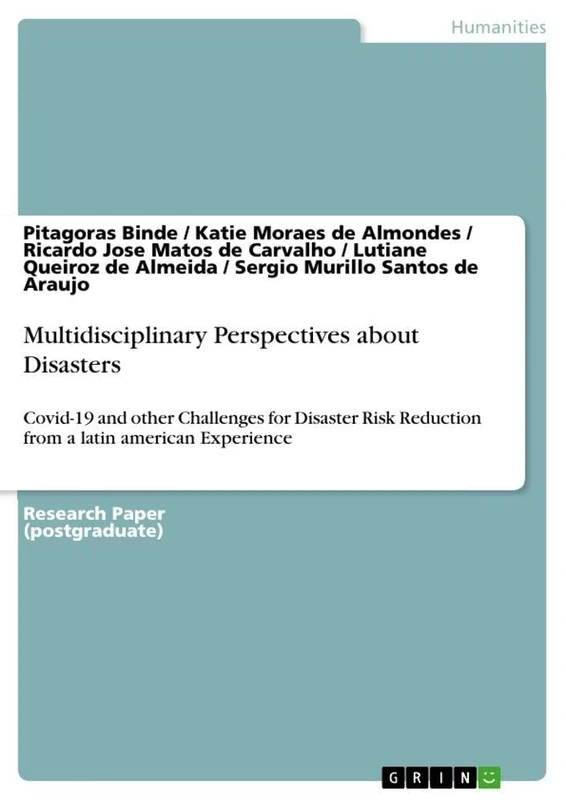 Multidisciplinary Perspectives about Disasters: Covid-19 and other Challenges for Disaster Risk Reduction from a latin american Experience - Image 1
