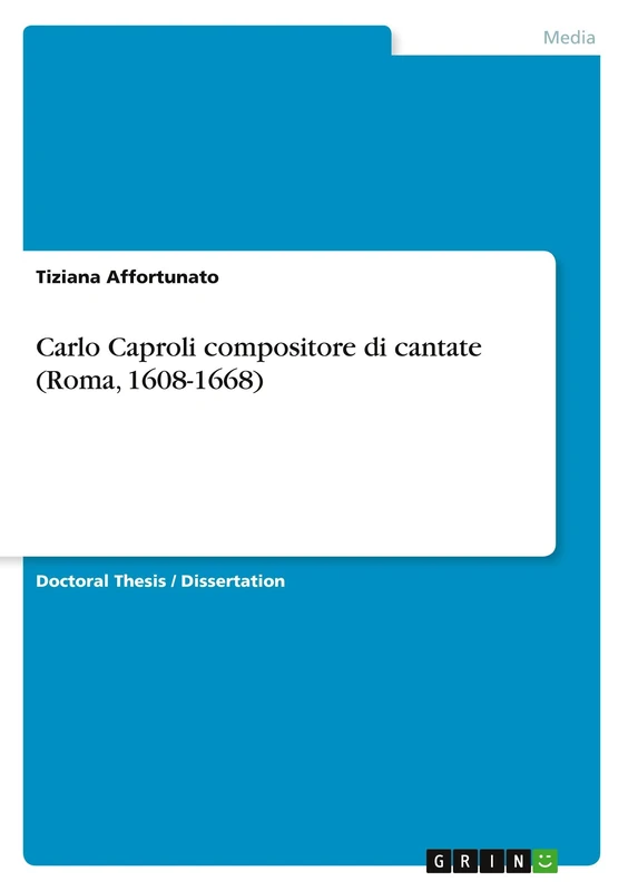 Carlo Caproli compositore di cantate (Roma, 1608-1668) - Image 1