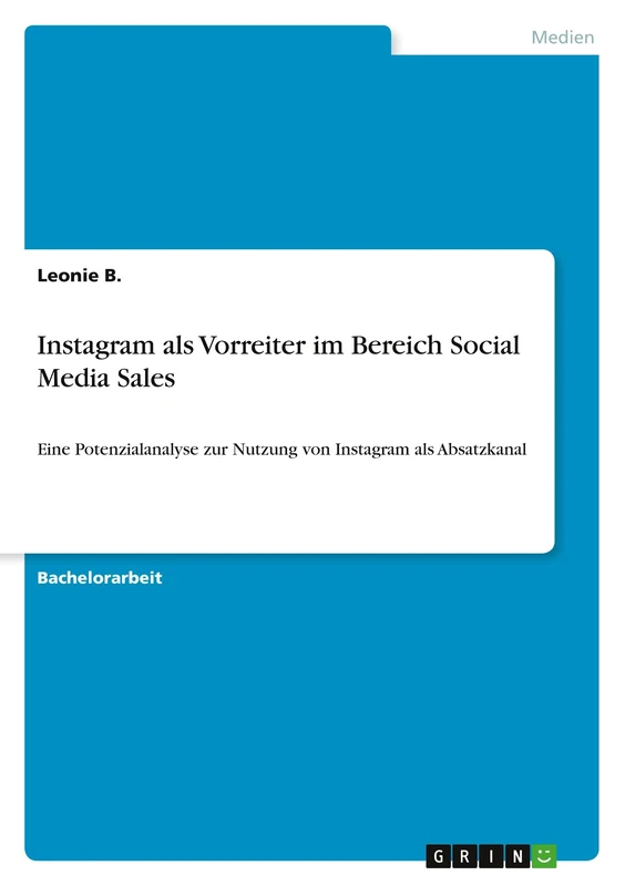 Instagram als Vorreiter im Bereich Social Media Sales: Eine Potenzialanalyse zur Nutzung von Instagram als Absatzkanal