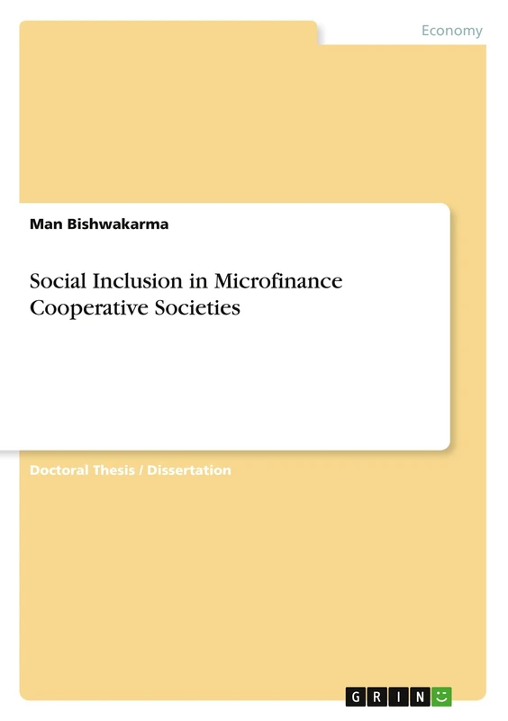 Social Inclusion in Microfinance Cooperative Societies