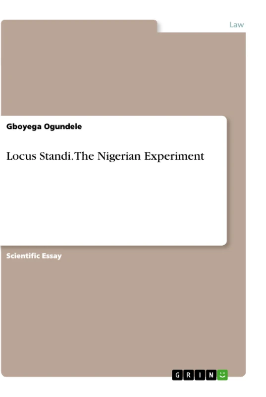 Locus Standi. The Nigerian Experiment - Image 1