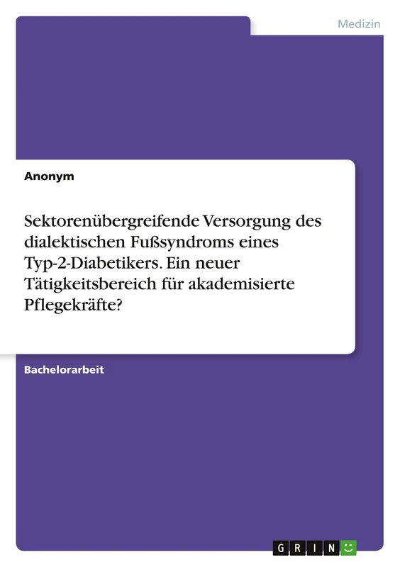 Sektorenübergreifende Versorgung des dialektischen Fußsyndroms eines Typ-2-Diabetikers. Ein neuer Tätigkeitsbereich für akademisierte Pflegekräfte? - Image 1
