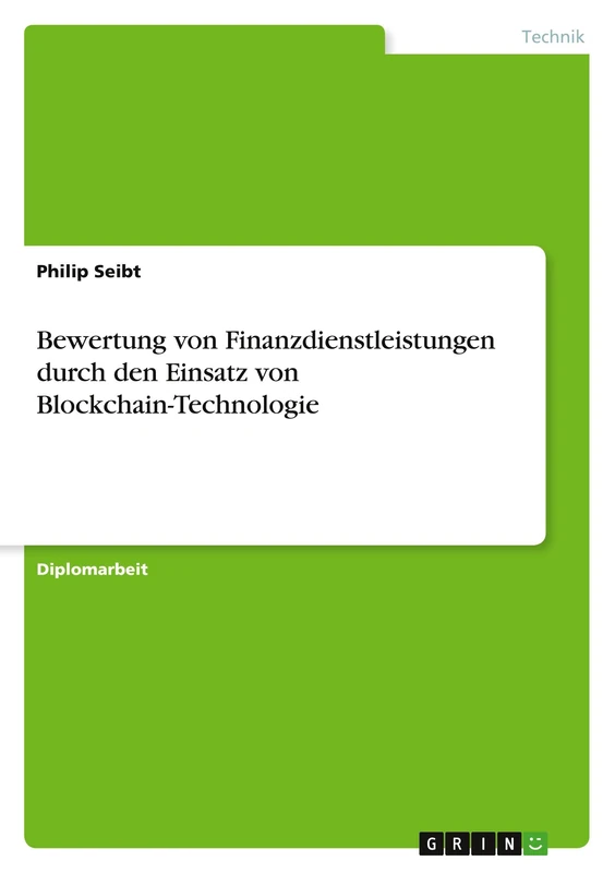 Bewertung von Finanzdienstleistungen durch den Einsatz von Blockchain-Technologie - Image 1