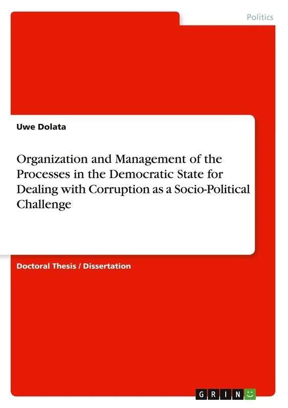 GRIN Verlag - Corruption Management in Democratic States