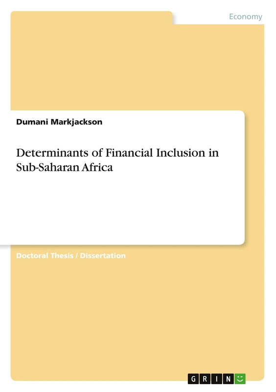 Determinants of Financial Inclusion in Sub-Saharan Africa