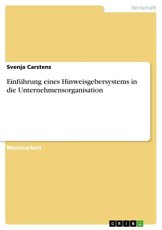 Einführung eines Hinweisgebersystems in die Unternehmensorganisation - Image 1