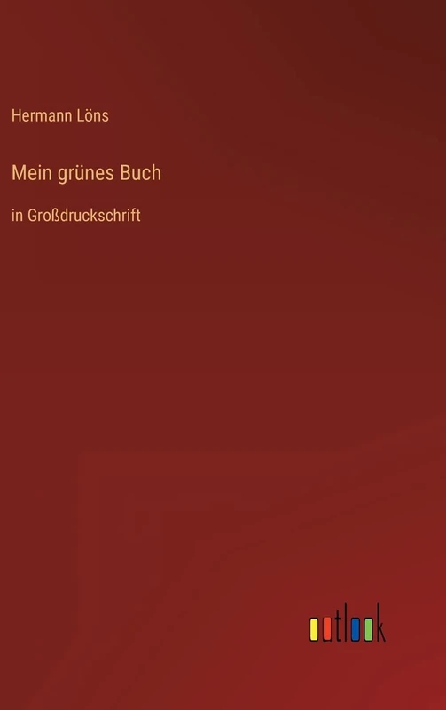Mein grünes Buch: in Großdruckschrift - Image 1