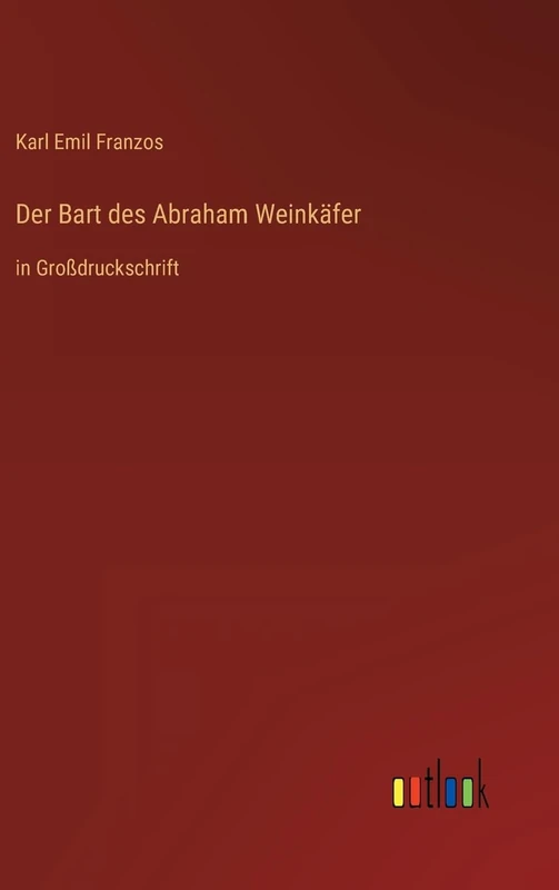 Der Bart des Abraham Weinkäfer: in Großdruckschrift - Image 1