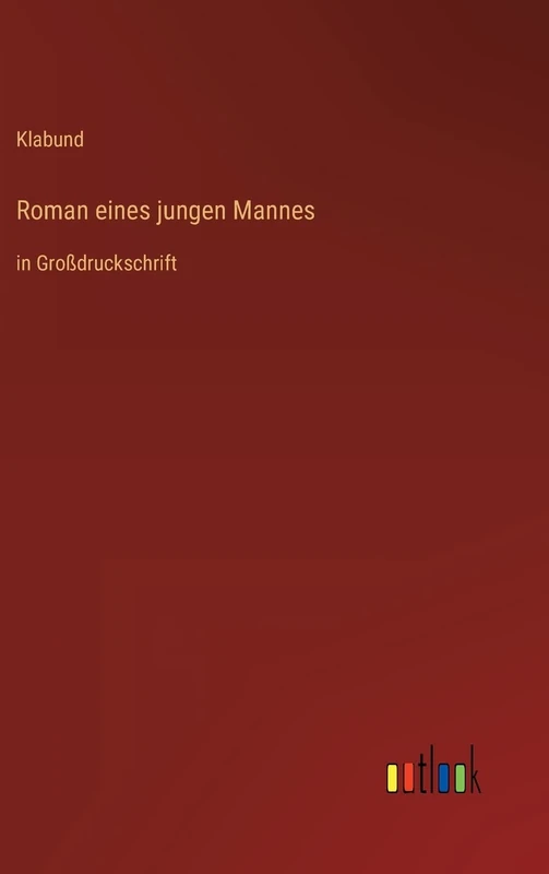 Roman eines jungen Mannes: in Großdruckschrift - Image 1