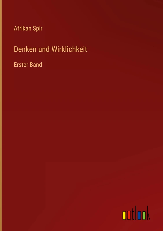 Denken und Wirklichkeit: Erster Band - Image 1