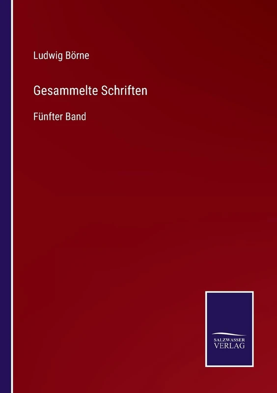 Gesammelte Schriften: Fünfter Band - Image 1
